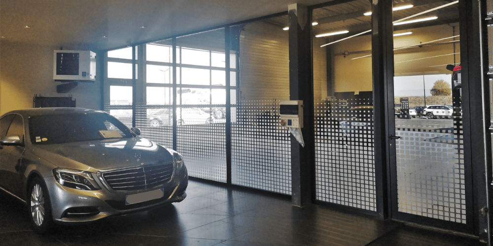 Vitrophanie Mercedes