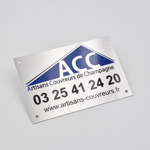 Plaque aluminium ACC