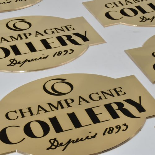 gravure laiton champagne collery